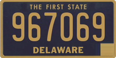 DE license plate 967069