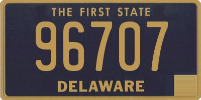 DE license plate 96707