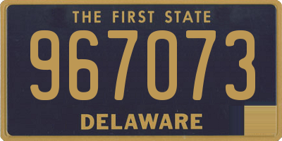 DE license plate 967073