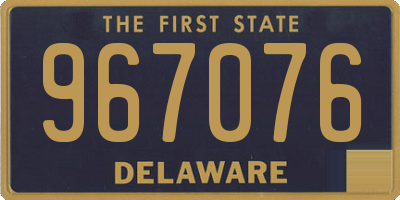 DE license plate 967076