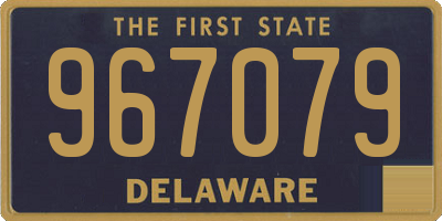 DE license plate 967079