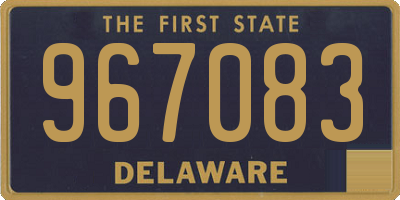 DE license plate 967083