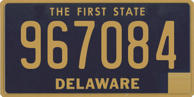 DE license plate 967084