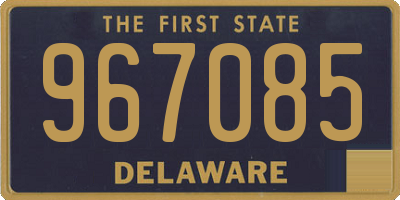 DE license plate 967085