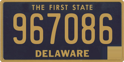 DE license plate 967086