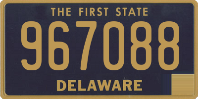 DE license plate 967088