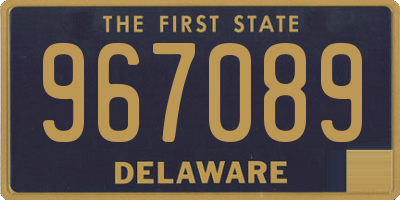 DE license plate 967089