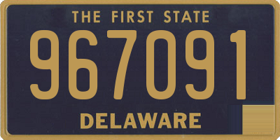 DE license plate 967091