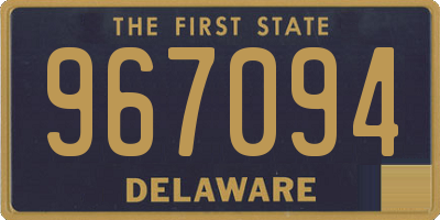 DE license plate 967094