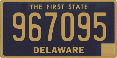 DE license plate 967095