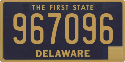 DE license plate 967096