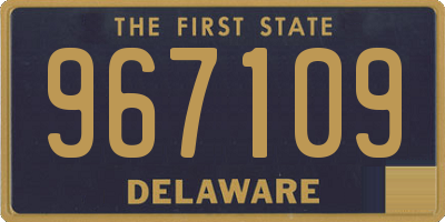 DE license plate 967109