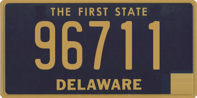 DE license plate 96711