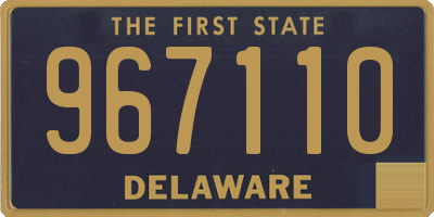 DE license plate 967110