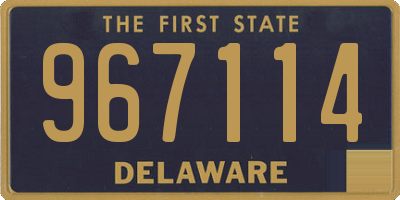 DE license plate 967114