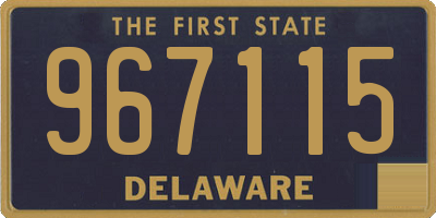 DE license plate 967115