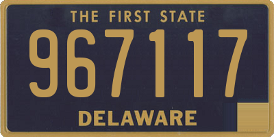 DE license plate 967117