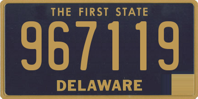 DE license plate 967119