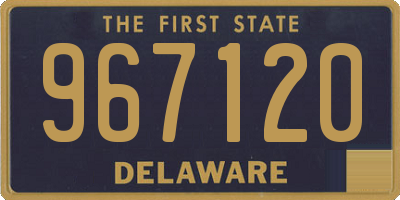 DE license plate 967120