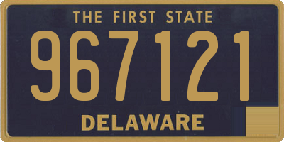 DE license plate 967121