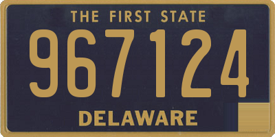 DE license plate 967124