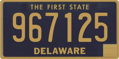 DE license plate 967125