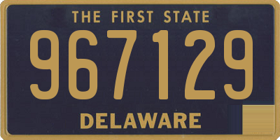 DE license plate 967129