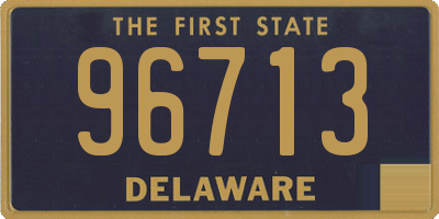 DE license plate 96713