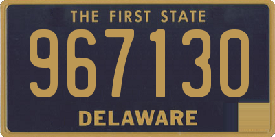 DE license plate 967130