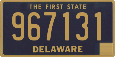 DE license plate 967131