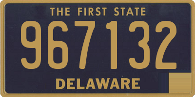 DE license plate 967132