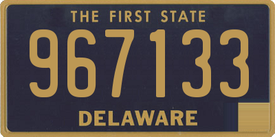 DE license plate 967133