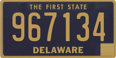 DE license plate 967134