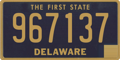 DE license plate 967137