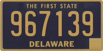 DE license plate 967139