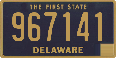 DE license plate 967141