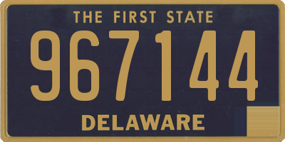 DE license plate 967144