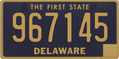 DE license plate 967145