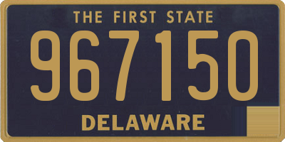 DE license plate 967150