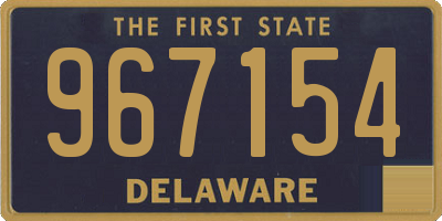 DE license plate 967154