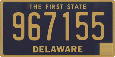 DE license plate 967155