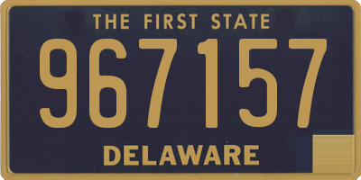 DE license plate 967157