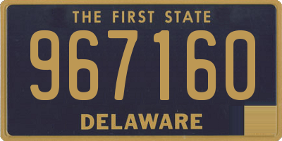 DE license plate 967160