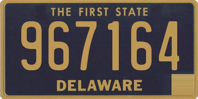 DE license plate 967164