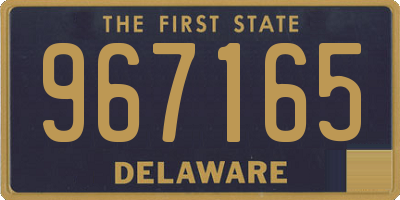 DE license plate 967165