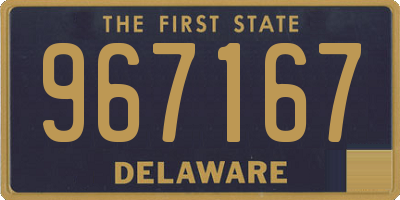 DE license plate 967167