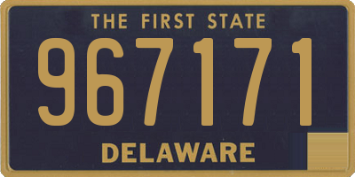 DE license plate 967171