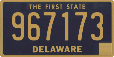 DE license plate 967173