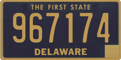 DE license plate 967174