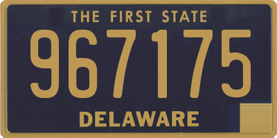 DE license plate 967175